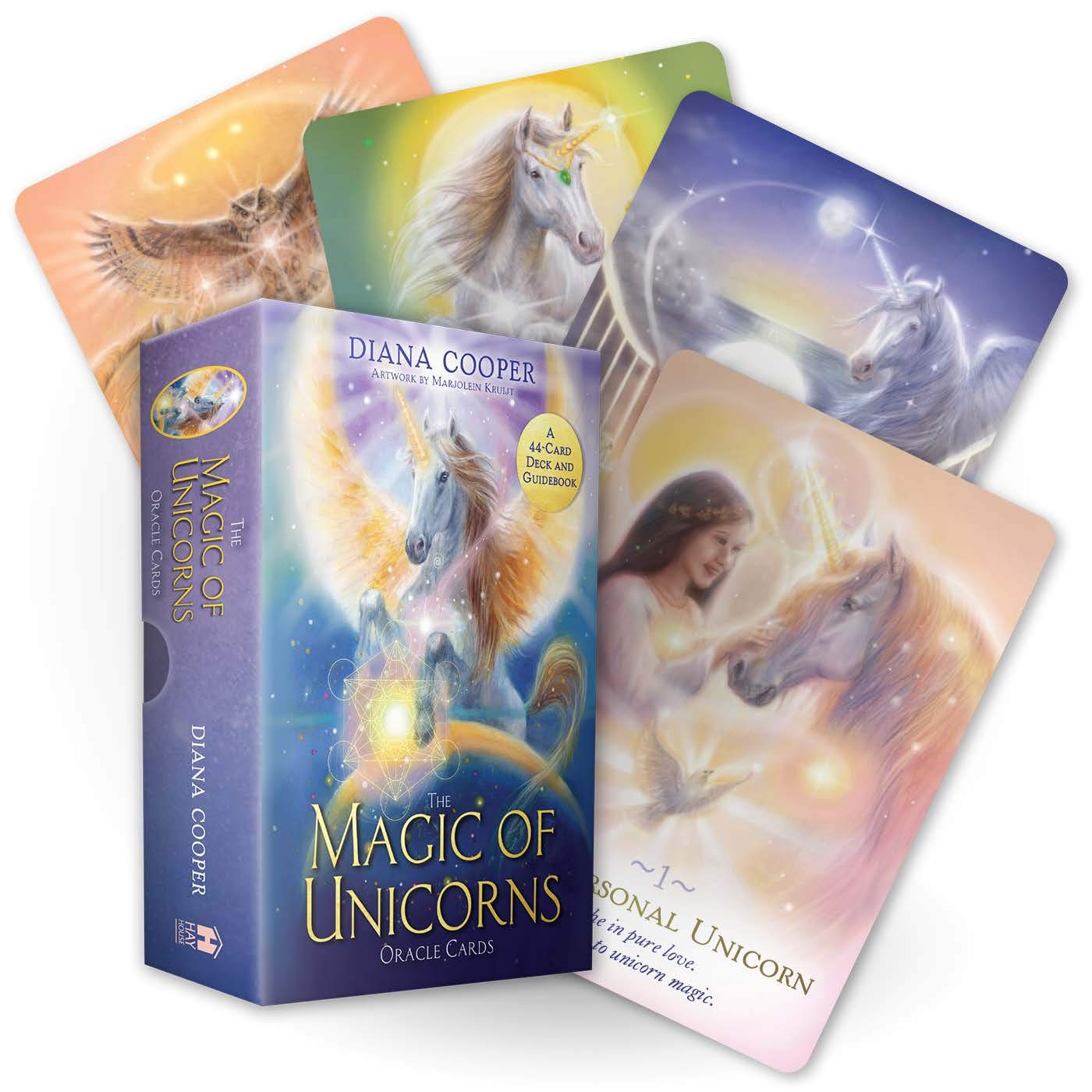 Hejse frustrerende håndbevægelse The Magic of Unicorns Oracle Cards A 44-Card Deck and Guidebook | Crystals  by Kendall